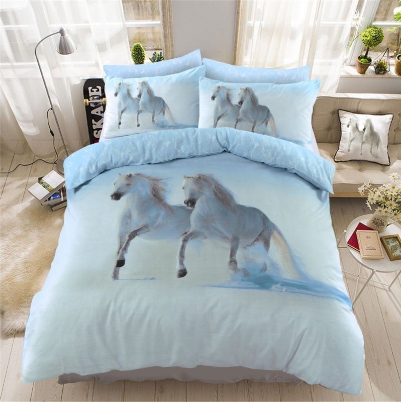 New 3D Animal Print Duvet Cover Set Bedding Sheet Pillowcase Single Double King Sizes - Home, Furniture & DIY:Bedding:Bedding Sets & Duvet Covers - British D'sire