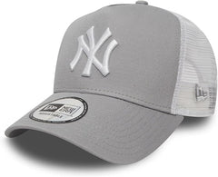 New Era New York Yankees A Frame Adjustable Trucker Cap Clean - Hats & Caps - British D'sire