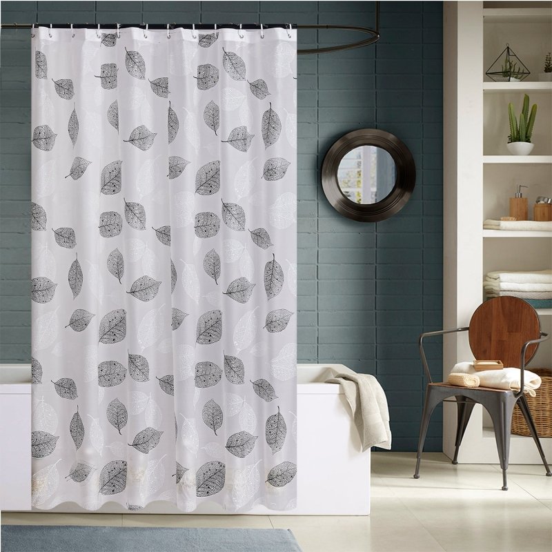 NEW MODERN DESIGN PEVA SHOWER BATHROOM CURTAIN WITH RING HOOKS 180 X 180 CM - Shower Curtain - British D'sire