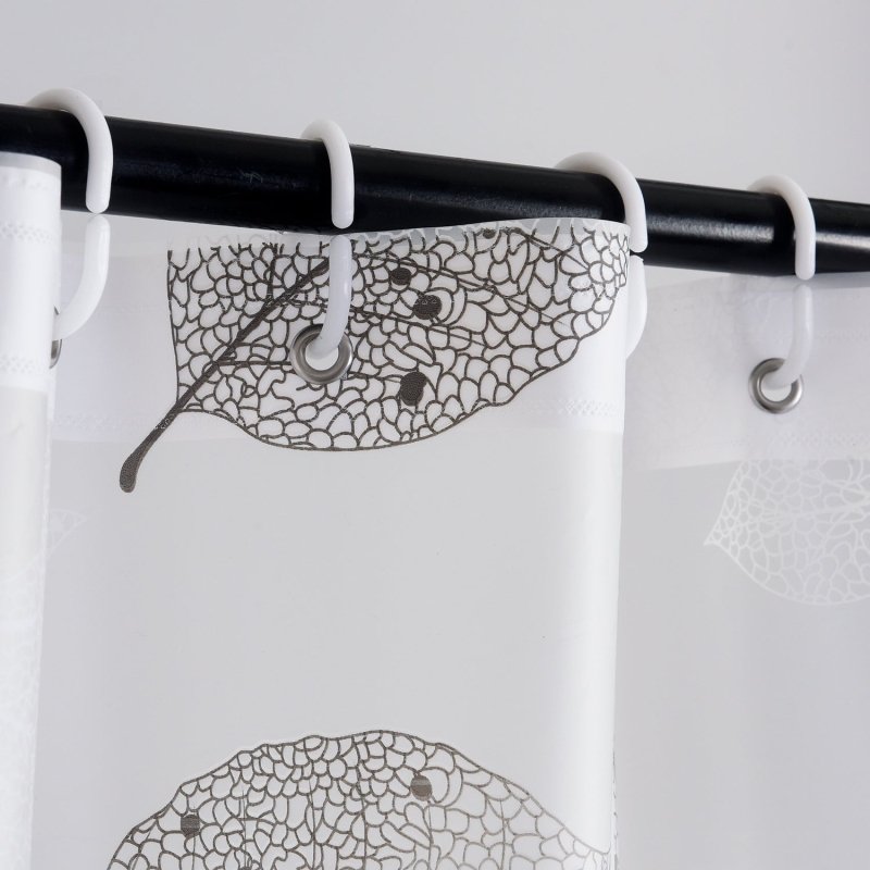 NEW MODERN DESIGN PEVA SHOWER BATHROOM CURTAIN WITH RING HOOKS 180 X 180 CM - Shower Curtain - British D'sire