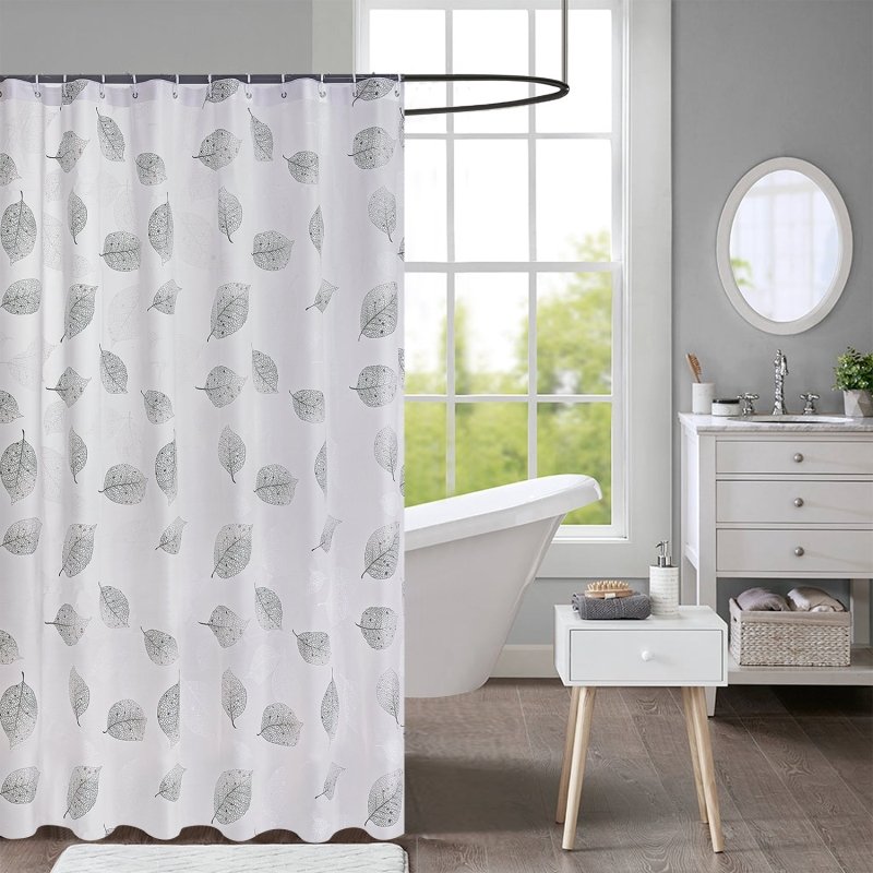 NEW MODERN DESIGN PEVA SHOWER BATHROOM CURTAIN WITH RING HOOKS 180 X 180 CM - Shower Curtain - British D'sire