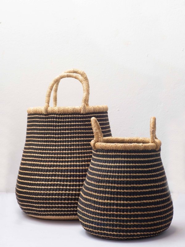 Nibii Basket in Black Medium - basket - British D'sire