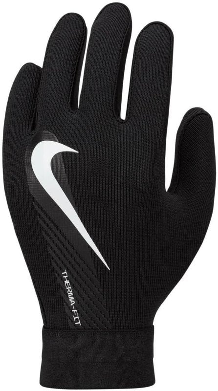 NIKE Kids Academy Therma - fit Gloves, Black/White - Gloves & Mittens - British D'sire