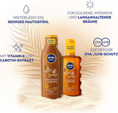 Nivea Sun Tropical Bronze Sun Lotion SPF 6, Sun Protection for Long-Lasting Tan without Self-Tanning, Sun Cream with Carotene Extract and Vitamin E, 200 ml - British D'sire