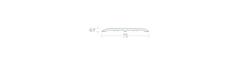 Norsound NOR625 Aluminium Door Threshold - 75mm wide - Acoustic Door Seal - British D'sire