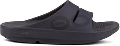 OOFOS OOahh Slide, Matte Black - Men’s Size 12, Women’s 14 Lightweight Recovery Footwear Reduces Stress on Feet, Joints & Back Machine Washable 14 Women/12 Men, Matte Black, 11 Women/9 Men - British D'sire