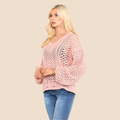 Open Knit Jumper - Top - British D'sire