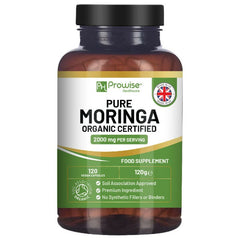 Organic Moringa Capsules 2000mg - 120 Vegan Moringa Leaves - British D'sire