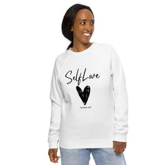 Organic Sweatshirt SELF LOVE Unisex organic raglan sweatshirt - Unisex organic raglan sweatshirt - British D'sire