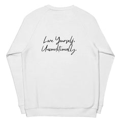 Organic Sweatshirt SELF LOVE Unisex organic raglan sweatshirt - Unisex organic raglan sweatshirt - British D'sire