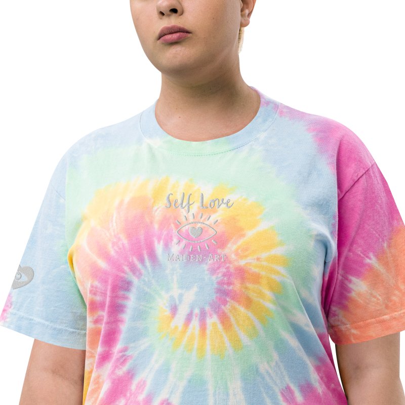 Oversized t-shirt Self Love Oversized tie - dye t-shirt - Oversized tie - dye t-shirt - British D'sire