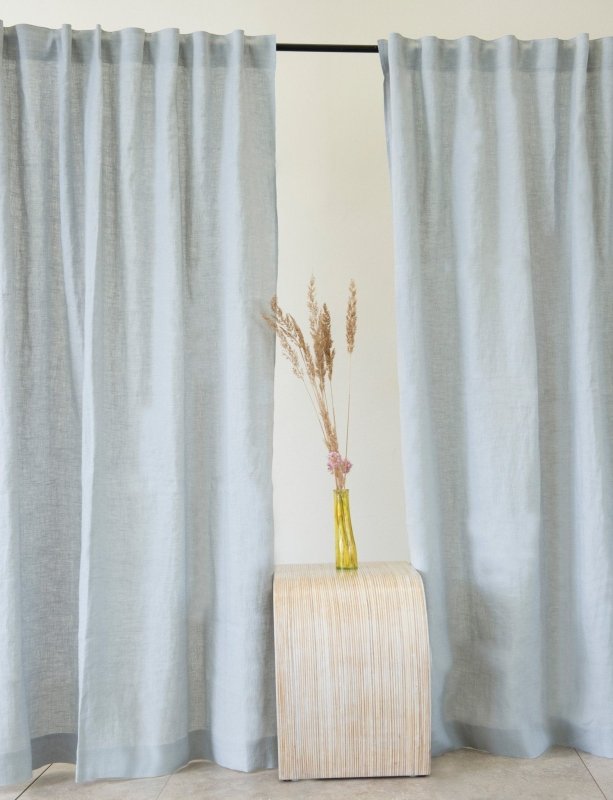 Pastel Plum linen curtain with multifunctional heading tape - Heading Tape - British D'sire