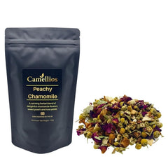 Peachy Chamomile Tea, Herbal Loose Leaf Tea - Tea & Infusions - British D'sire