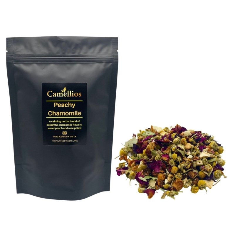 Peachy Chamomile Tea, Herbal Loose Leaf Tea - Tea & Infusions - British D'sire