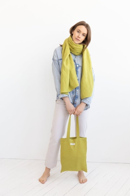 Pear linen scarf - Scarf - British D'sire