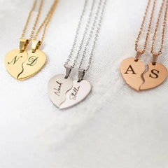 Personalized Stainless Steel Heart - shaped Necklace - necklace - British D'sire