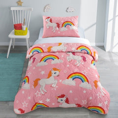 Pink Unicorn Duvet Cover & Pillowcase Set - Home, Furniture & DIY:Bedding:Bedding Sets & Duvet Covers - British D'sire