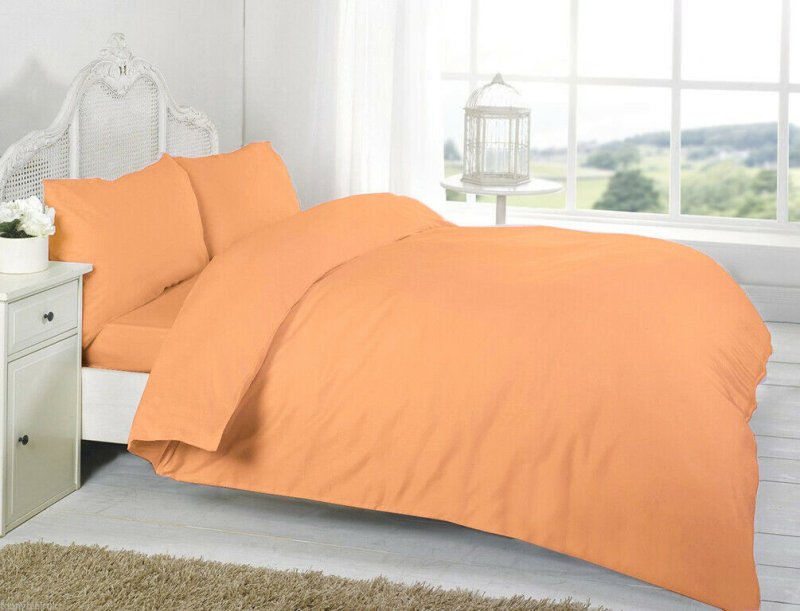 Plain Duvet Quilt Cover with Pillow Case Bedding Set Single Double King All Size - Home, Furniture & DIY:Bedding:Bedding Sets & Duvet Covers - British D'sire