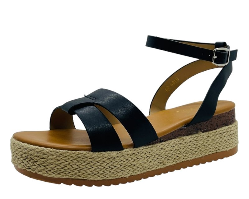 Platform Espadrille Wedge Sandals - Sandals - British D'sire