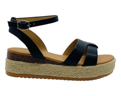 Platform Espadrille Wedge Sandals - Sandals - British D'sire