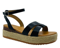 Platform Espadrille Wedge Sandals - Sandals - British D'sire