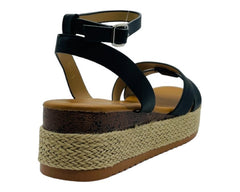 Platform Espadrille Wedge Sandals - Sandals - British D'sire