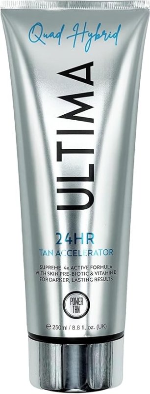 Power Tan Ultima Quad Hybrid Sunbed Tanning Accelerator Lotion Cream 250ml - British D'sire