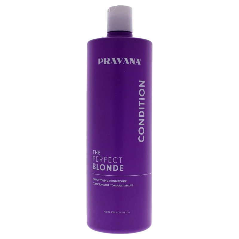 Pravana - The Perfect Blonde Purple Toning Conditioner for Unisex - 33.8 oz Conditioner - Conditioner - British D'sire