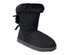 Pull On Faux Fur Lined Ankle Boots - Boots - British D'sire