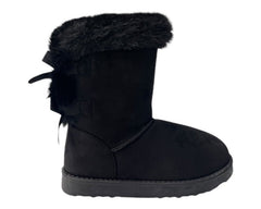 Pull On Faux Fur Lined Ankle Boots - Boots - British D'sire