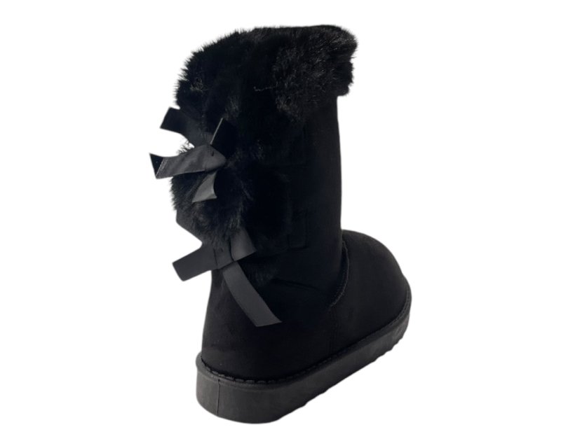 Pull On Faux Fur Lined Ankle Boots - Boots - British D'sire