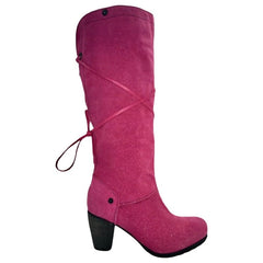 Pulpeux Fuchsia suede long leg boot - Last pairs 37 AND 38! - Long Boot - British D'sire