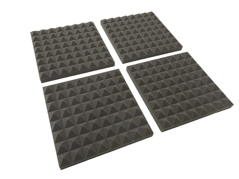 Pyramid 12" Acoustic Studio Foam Tile Pack - 12" Acoustic Tile Packs - British D'sire