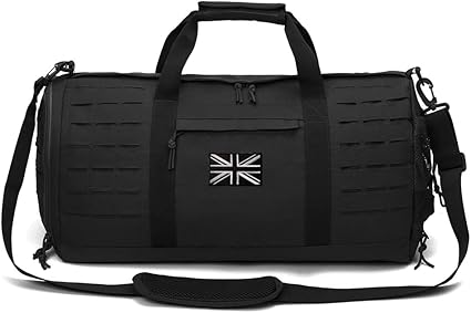 QT&QY 40L Military Tactical Duffle Bag for Men Sport Gym Fitness Tote Travel Training Workout with Shoe Compartment Football Weekender - Bags & Accessories - British D'sire