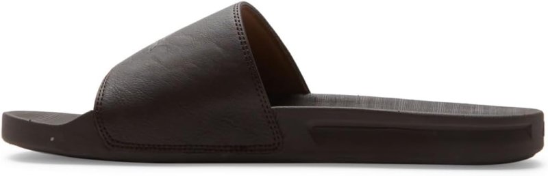 Quiksilver Rivi Nubuck - Slider Sandals for Men - Slider Sandals - Men - 47 - Brown - British D'sire