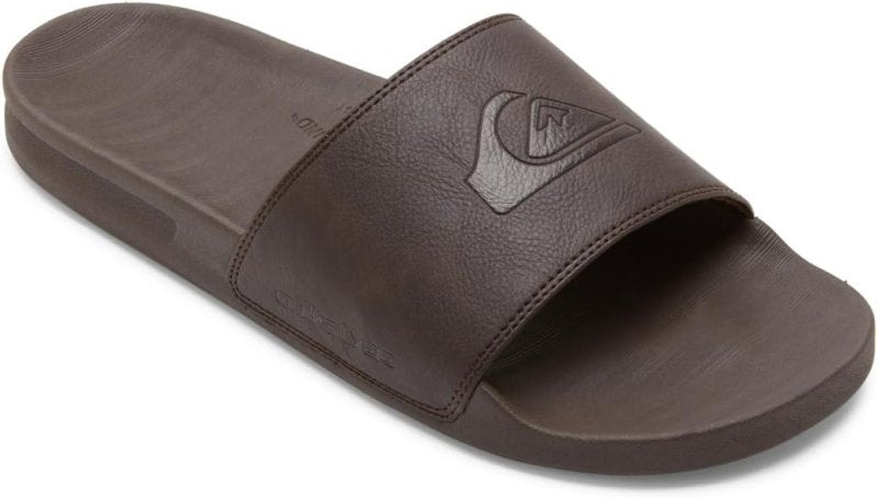 Quiksilver Rivi Nubuck - Slider Sandals for Men - Slider Sandals - Men - 47 - Brown - British D'sire