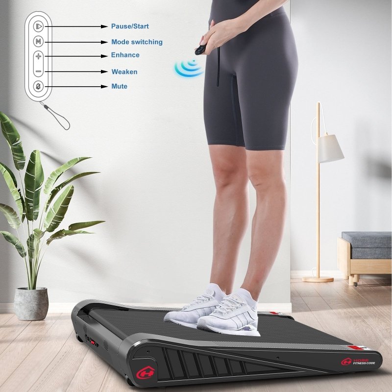 Rattrix Folding Treadmill 3.0HP Walking Running Machine 1 - 16KM/H with 0 - 15% Auto Incline Bluetooth Music, 18 Programs, Under Desk Treadmill, Compact Walking Treadmill, APP & Remote Control, Perfect for Home & Office, Low - Impact Cardio for Busy People - British D'sire