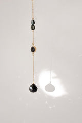 Raw Black Agate & Falcons Eye Mini Crystal Window Suncatcher - Suncatchers - British D'sire