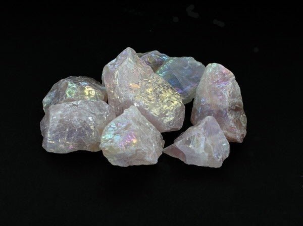 Rose Aura Quartz Raw Crystal Stone - British D'sire