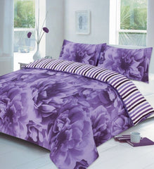 ROSE DUVET SET QUILT COVER PILLOW CASES BEDDING SINGLE DOUBLE KING SUPER KING - Home, Furniture & DIY:Bedding:Bedding Sets & Duvet Covers - British D'sire