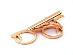 Rose gold plated Glasses shaped Tie clip by Mr. Lapel - All Products - British D'sire