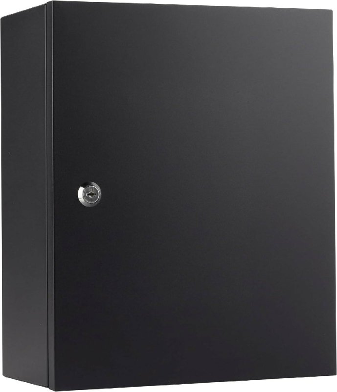 Safes UK Black Keycab 40 Key Cabinet Wall Mounted Safe Key Storage for up to 40 Keys With Easy to Use Key Lock Ideal for Hotel School Office Apartments - Key Cabinet - British D'sire