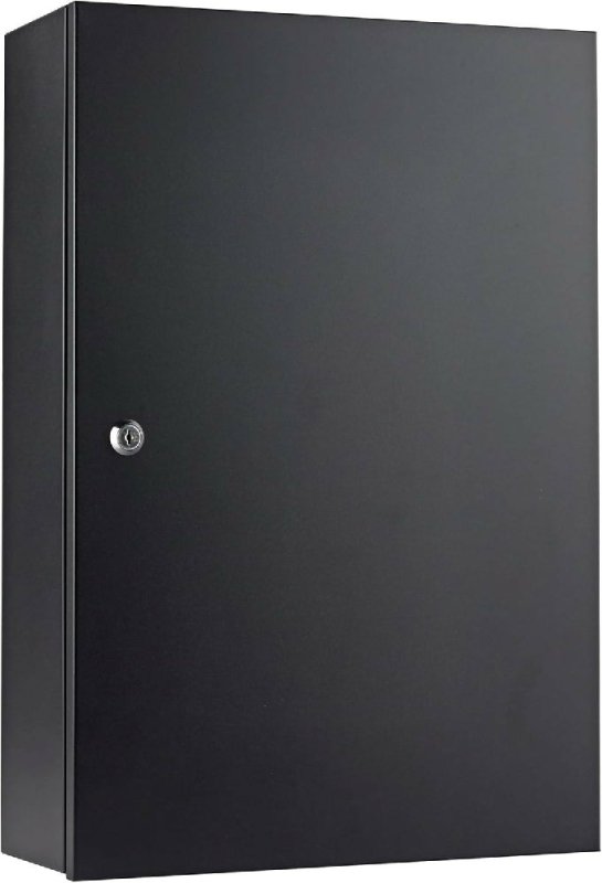 Safes UK Keycab 98 Key Cabinet Wall Mounted Safe Key Storage up to 98 Keys With Easy to Use Key Lock Lockable Metal Cupboard Box Black - Key Cabinet - British D'sire