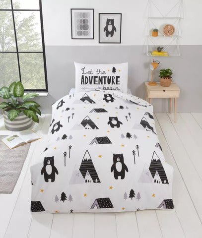 Scandi Bear Kids Bedding Duvet Quilt Cover Set - Home, Furniture & DIY:Bedding:Bedding Sets & Duvet Covers - British D'sire