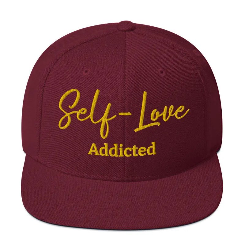 Self Love Addicted Snapback Hat with Embroidery - beanie - British D'sire