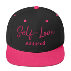 Self Love Addicted Snapback Hat with Embroidery - Snapback Hat - British D'sire