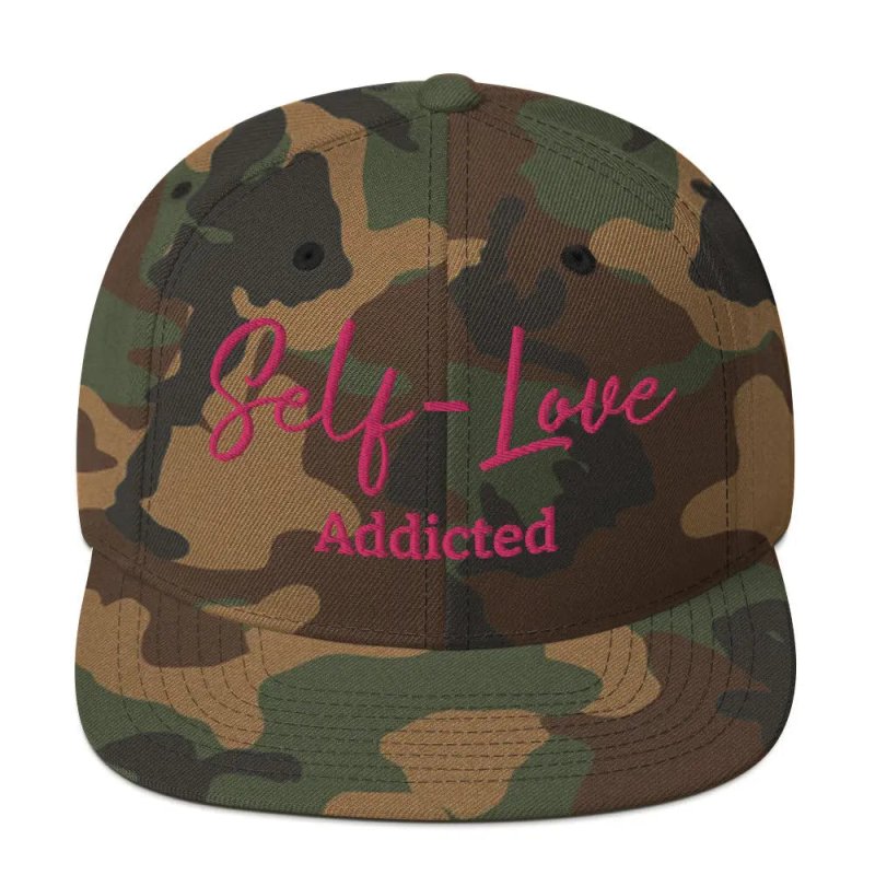 Self Love Addicted Snapback Hat with Embroidery - Snapback Hat - British D'sire