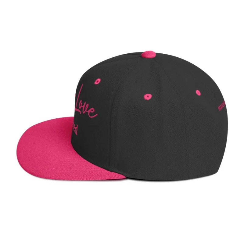 Self Love Addicted Snapback Hat with Embroidery - Snapback Hat - British D'sire