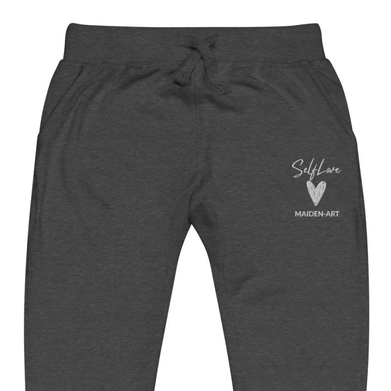 Self Love Unisex fleece sweatpants with Embroidery - Unisex fleece sweatpants - British D'sire