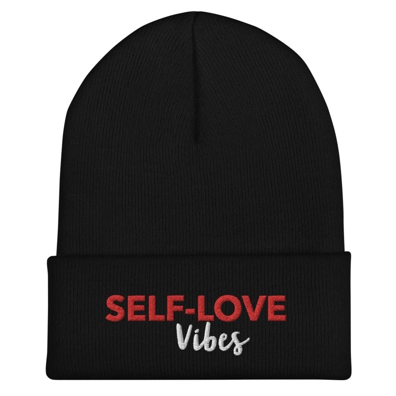 SELF - LOVE VIBES Cuffed Beanie - beanie - British D'sire